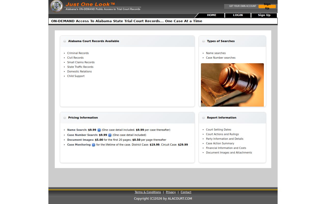 Crenshaw County warrant check through public court records